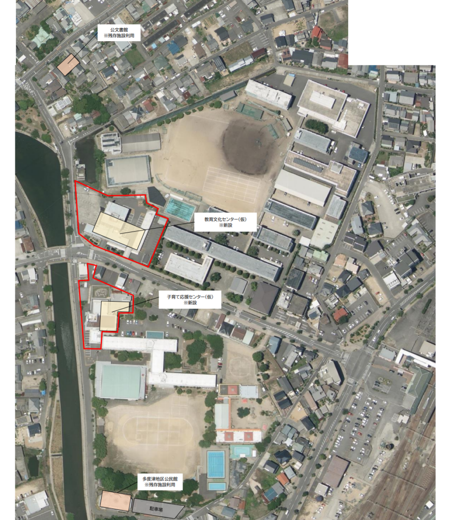 多度津町 旧役場 福祉センターの跡地